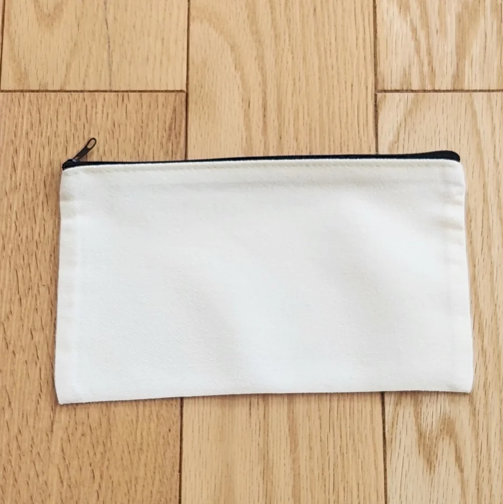 Initial F Floral Letter Organizing Zippered Pouch Or A Makeup Pouch
